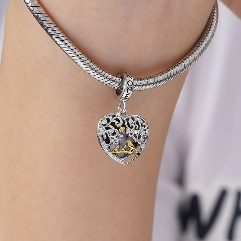 Gnoce Unconditional Love Personalized Photo Charm Platinum-plated Silver Blend - Image 3