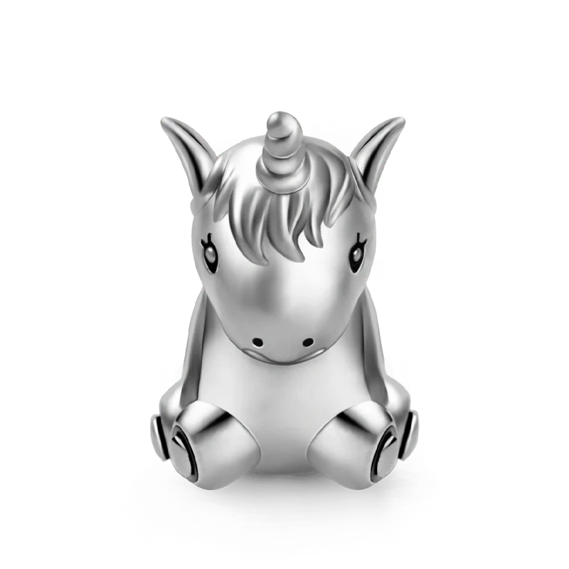Unicorn Charm Bead 925 Sterling Silver