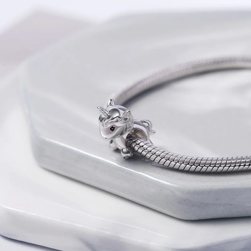 Unicorn Charm Bead 925 Sterling Silver - Image 2