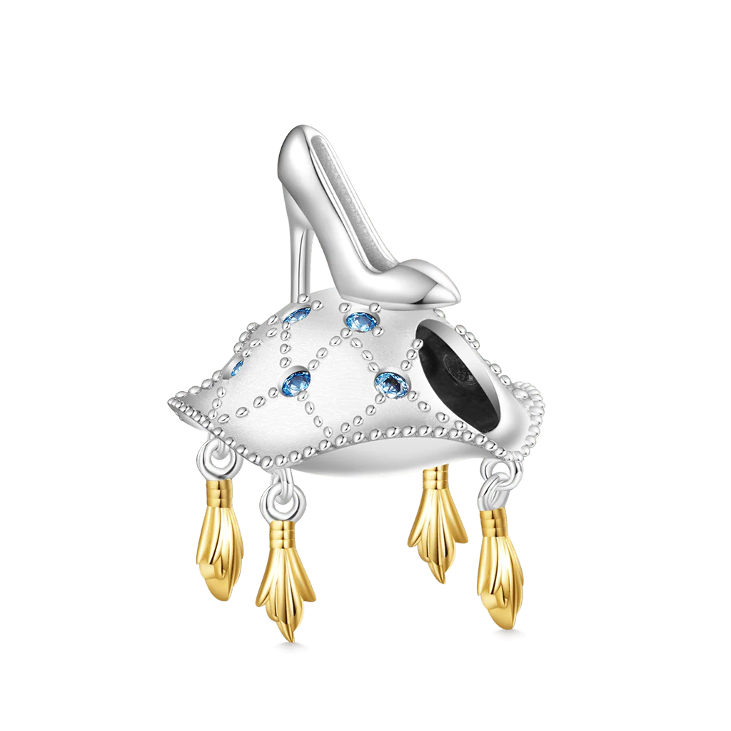 Gnoce Upholstered Glass Slipper Charm