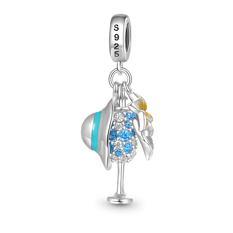 Gnoce Vacation Life Triple Charm Platinum-plated Silver Blend - Image 2