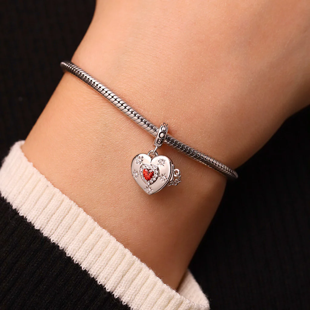 Gnoce Valentine's Day Love Engravable Removable Card Pendant Dangle Charm - Image 7