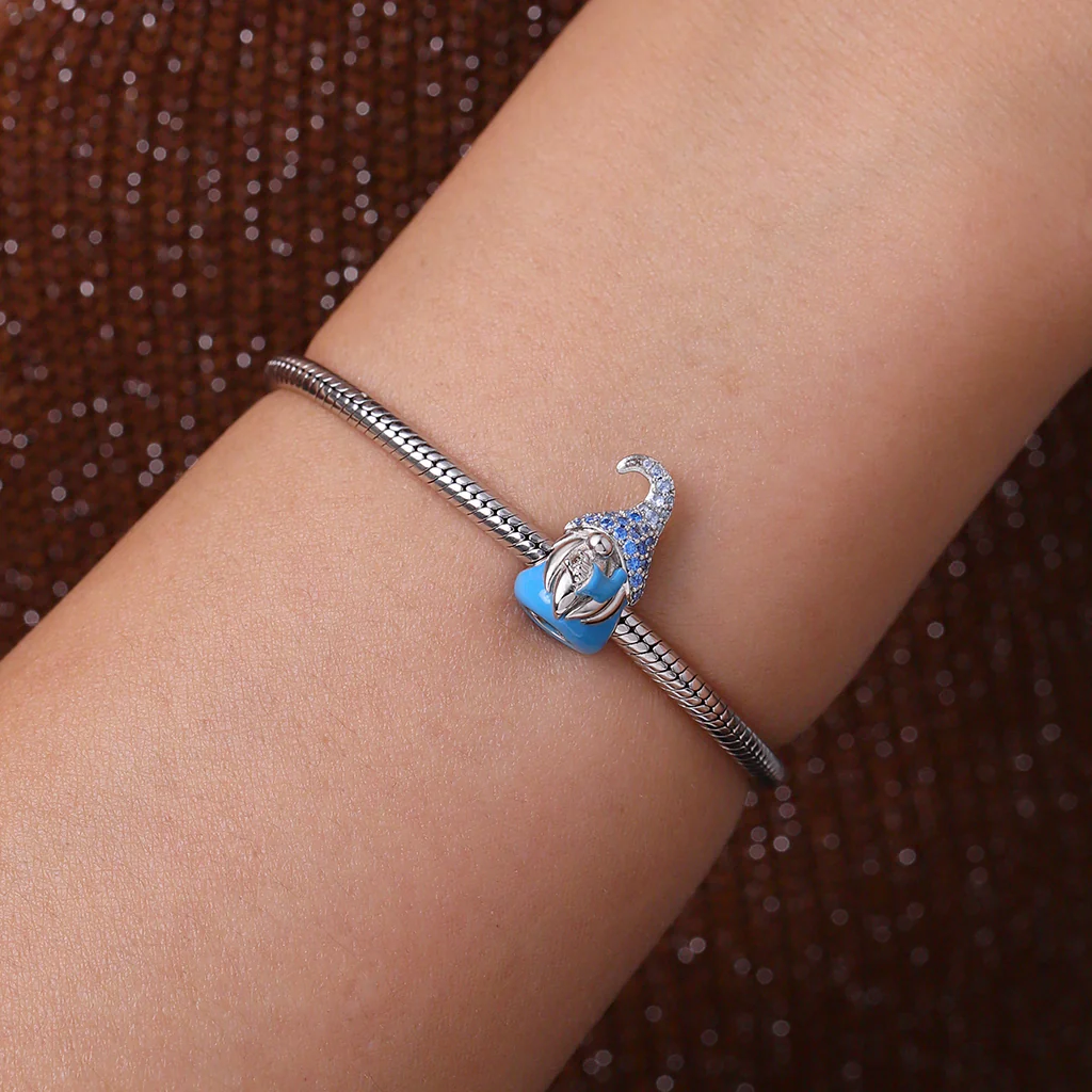 Gnoce Couple Gnome Boy Love Charm Platinum-plated Silver Blend - Image 6