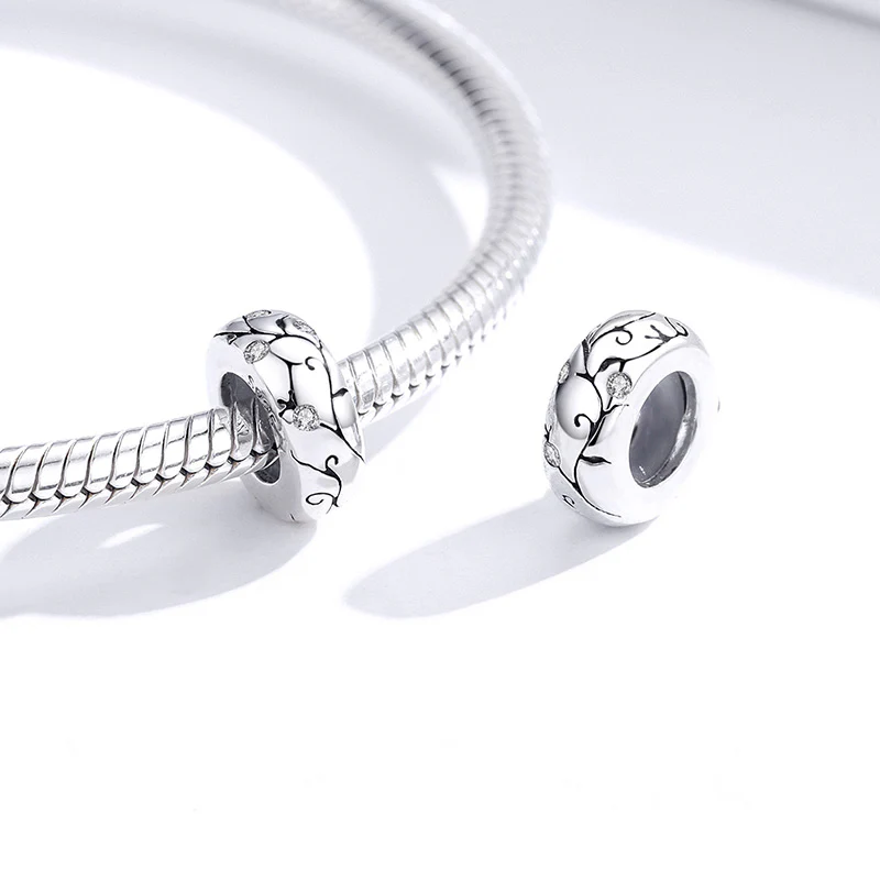 Vantage Pattern Stopper for Charm Bracelets 925 Sterling Silver - Image 3