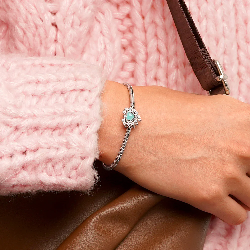 Gnoce Vintage Blue Heart Charm - Image 4