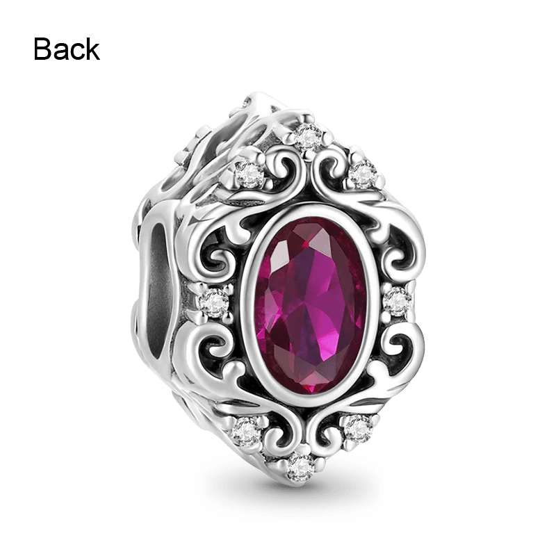 Gnoce Vintage Red CZ Stone Charm - Image 2