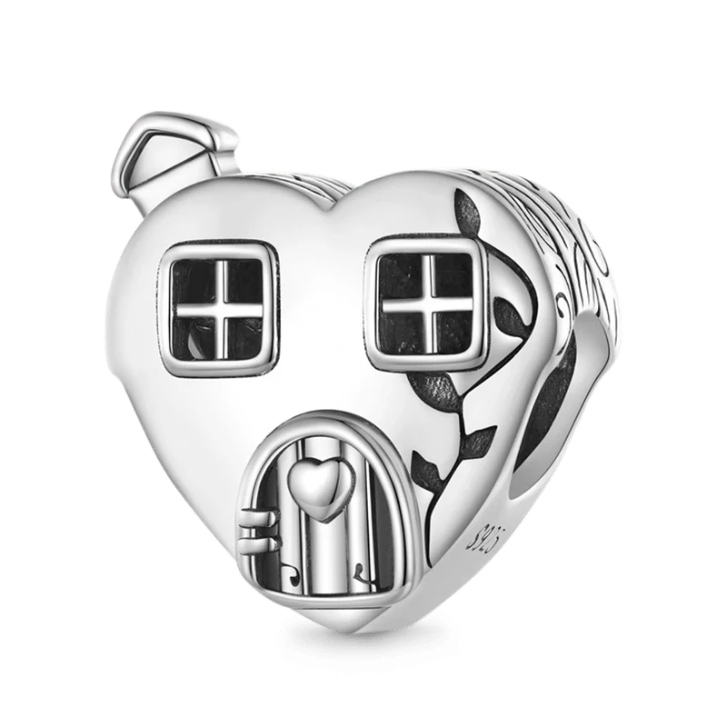 Gnoce "We are family" House Heart Charm