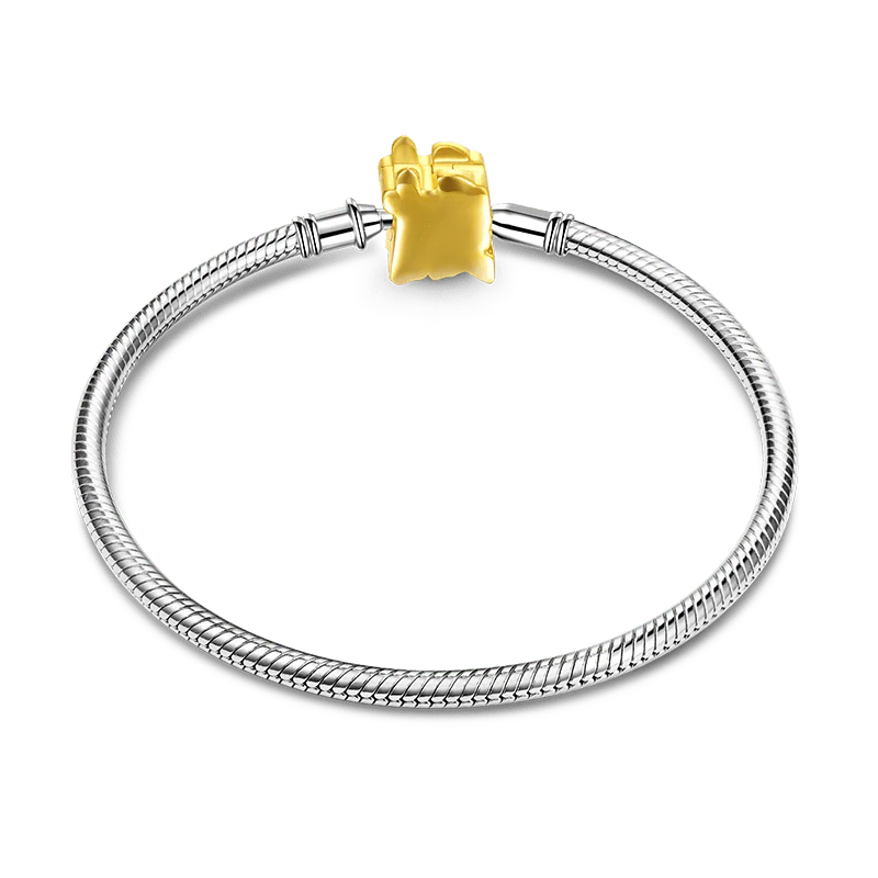 Gnoce "Wealth" Snake Chain Bracelet Platinum-plated Silver Blend - Image 2