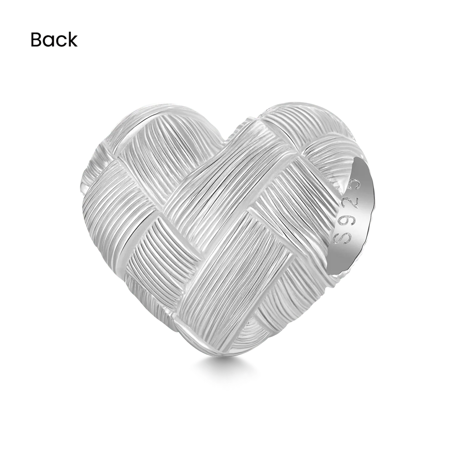 Gnoce Weaving Frosted Heart Charm - Image 2