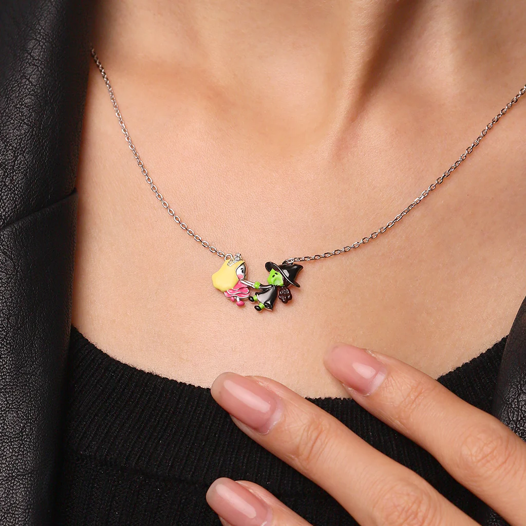 Gnoce Wicked Elphaba & Glinda Friendship Necklace - Image 5