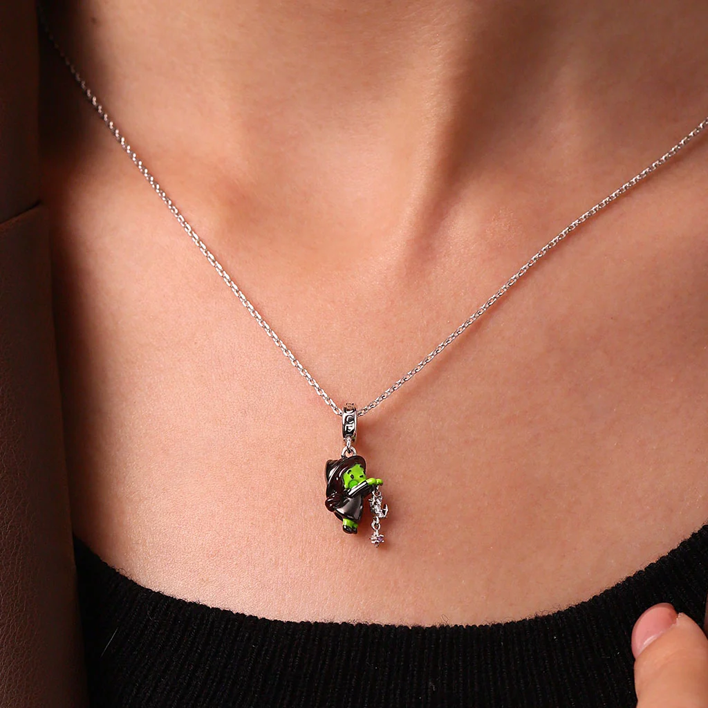 Gnoce Wicked Green Skin Witch Elphaba Pendant Dangle Charm - Image 4