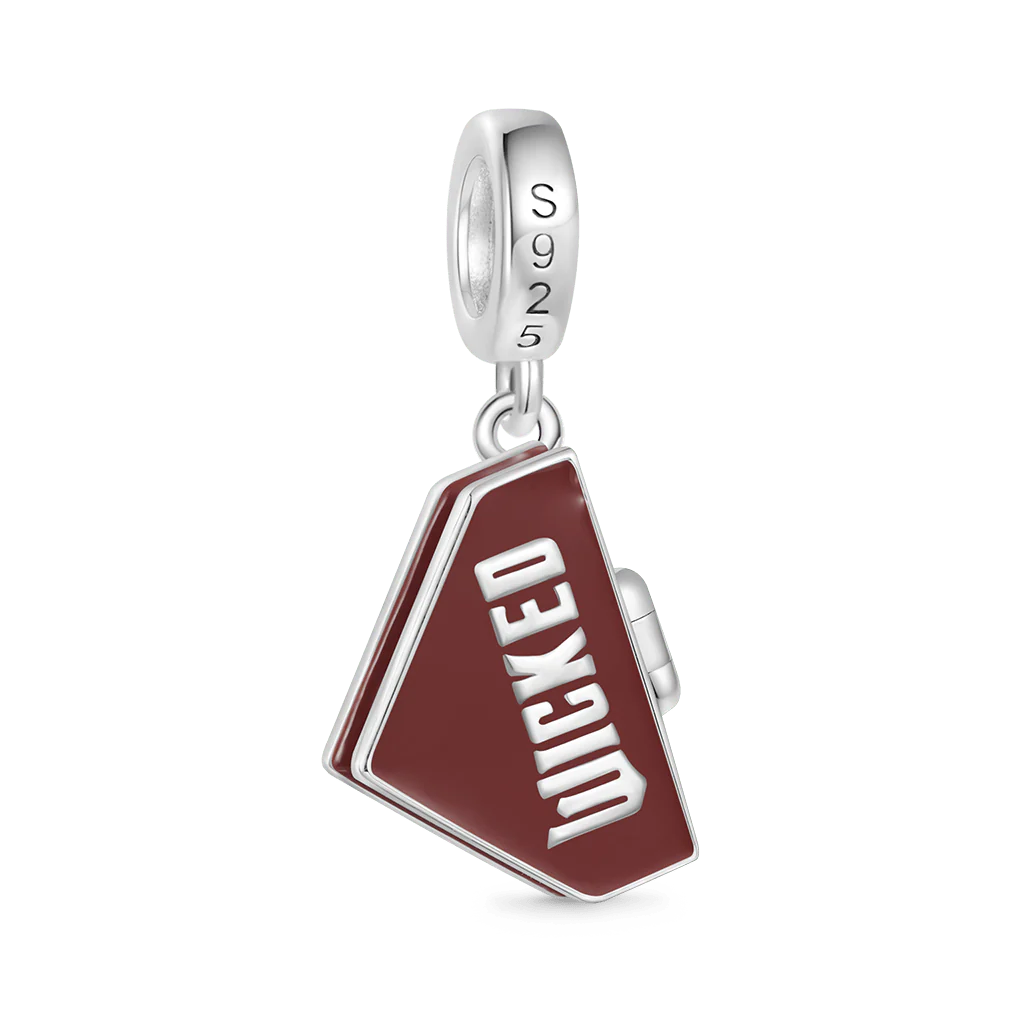Gnoce Wicked Elphaba Grimmerie Spell Book Pendant Dangle Charm     - Image 2