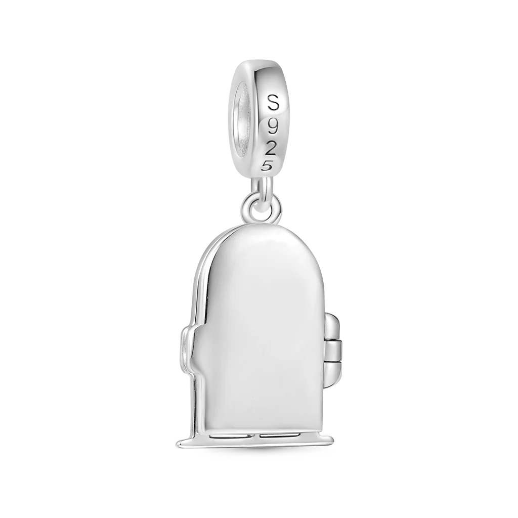 Gnoce Window View Kitten Openable Charm Platinum-plated Silver Blend - Image 3