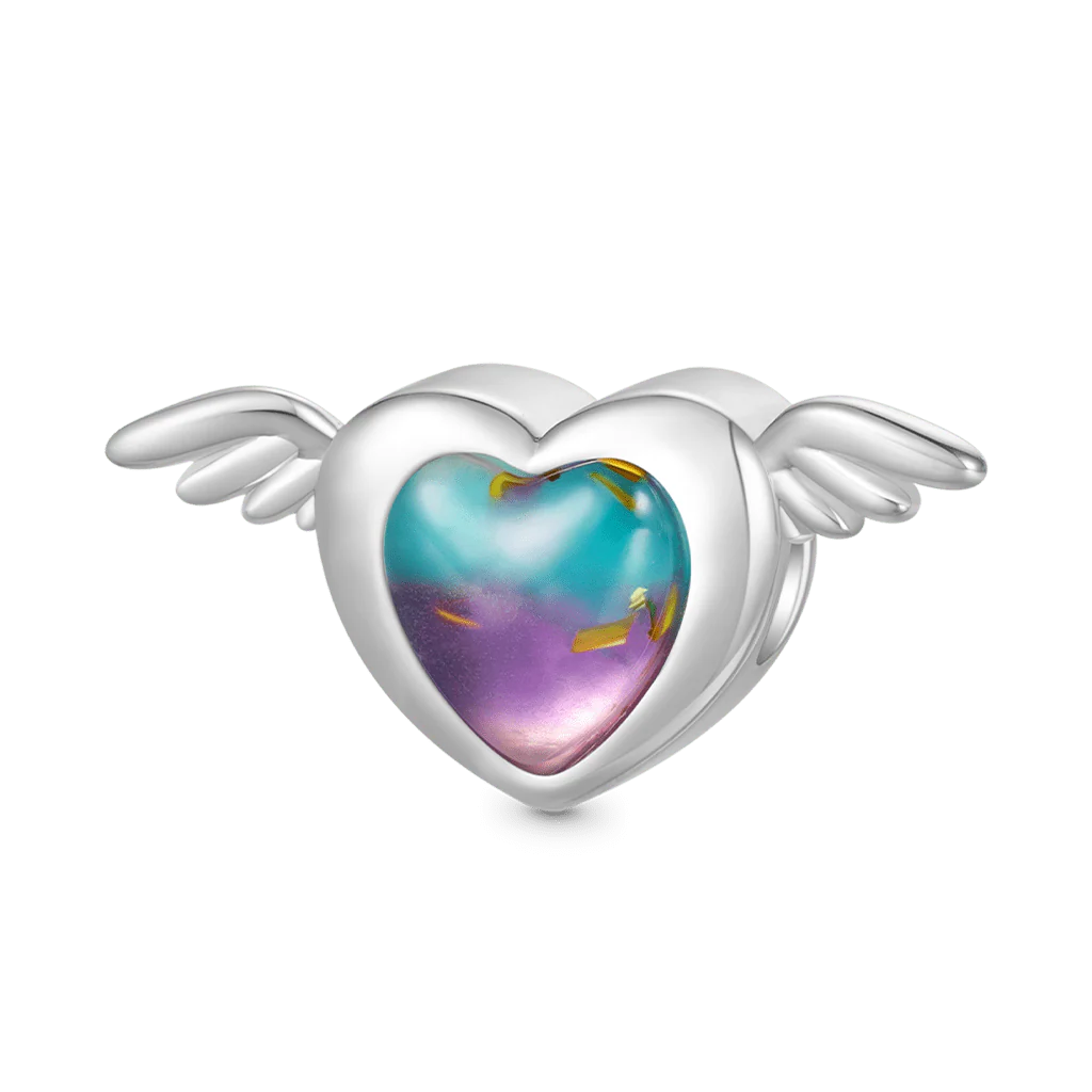 Gnoce Wings of Love Charm Platinum-plated Silver Blend - Image 2