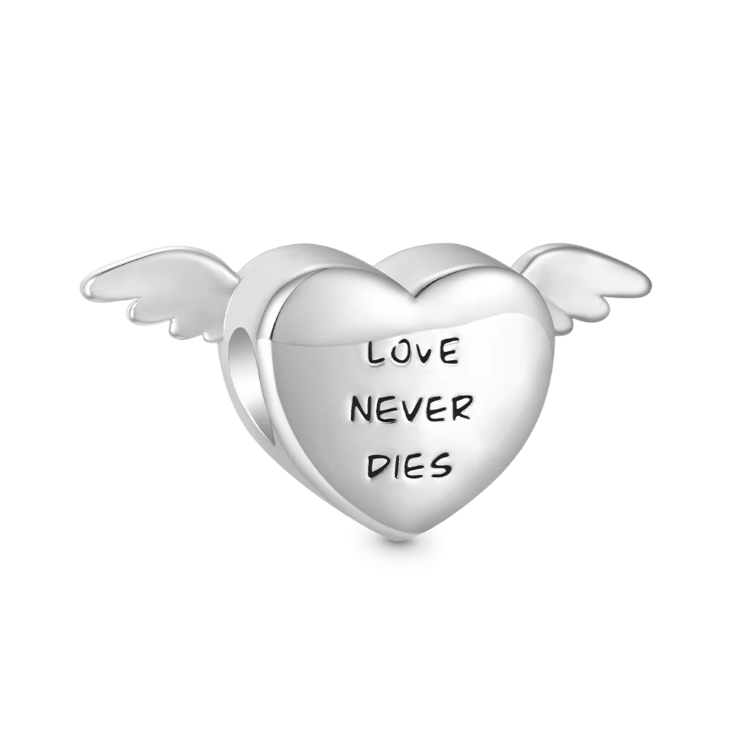 Gnoce Wings of Love Charm Platinum-plated Silver Blend - Image 3