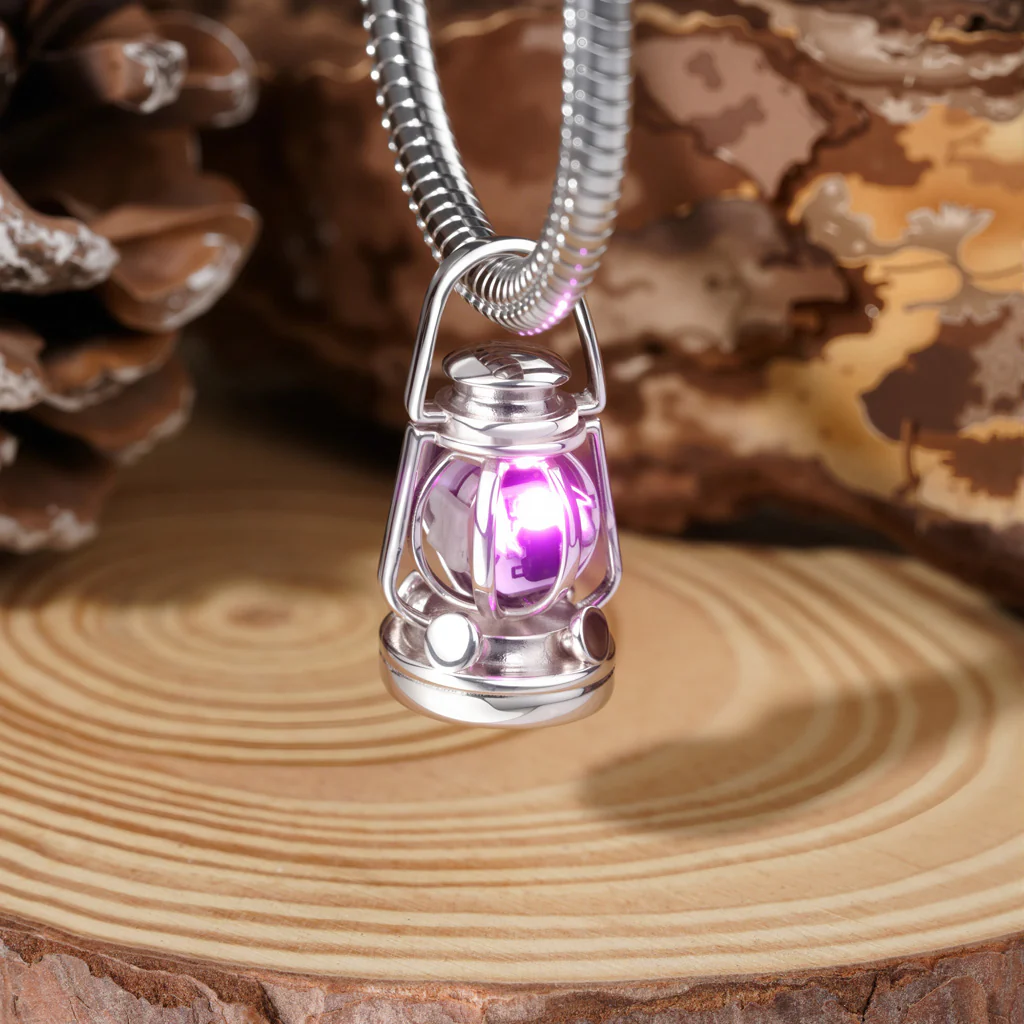 Gnoce Wireless LED Glow Lantern Charm Platinum-plated Silver Blend - Image 4