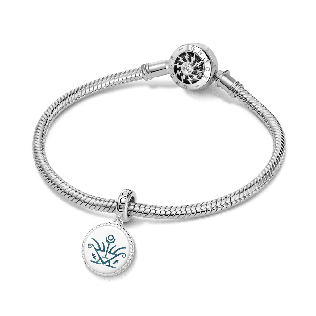 Gnoce  Witch Runes Engravable Charm Platinum-plated Silver Blend - Image 4