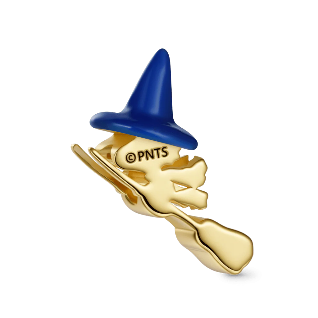 Gnoce Peanuts Woodstock Flying on Broom Glow-in-the-Dark Charm - Image 4