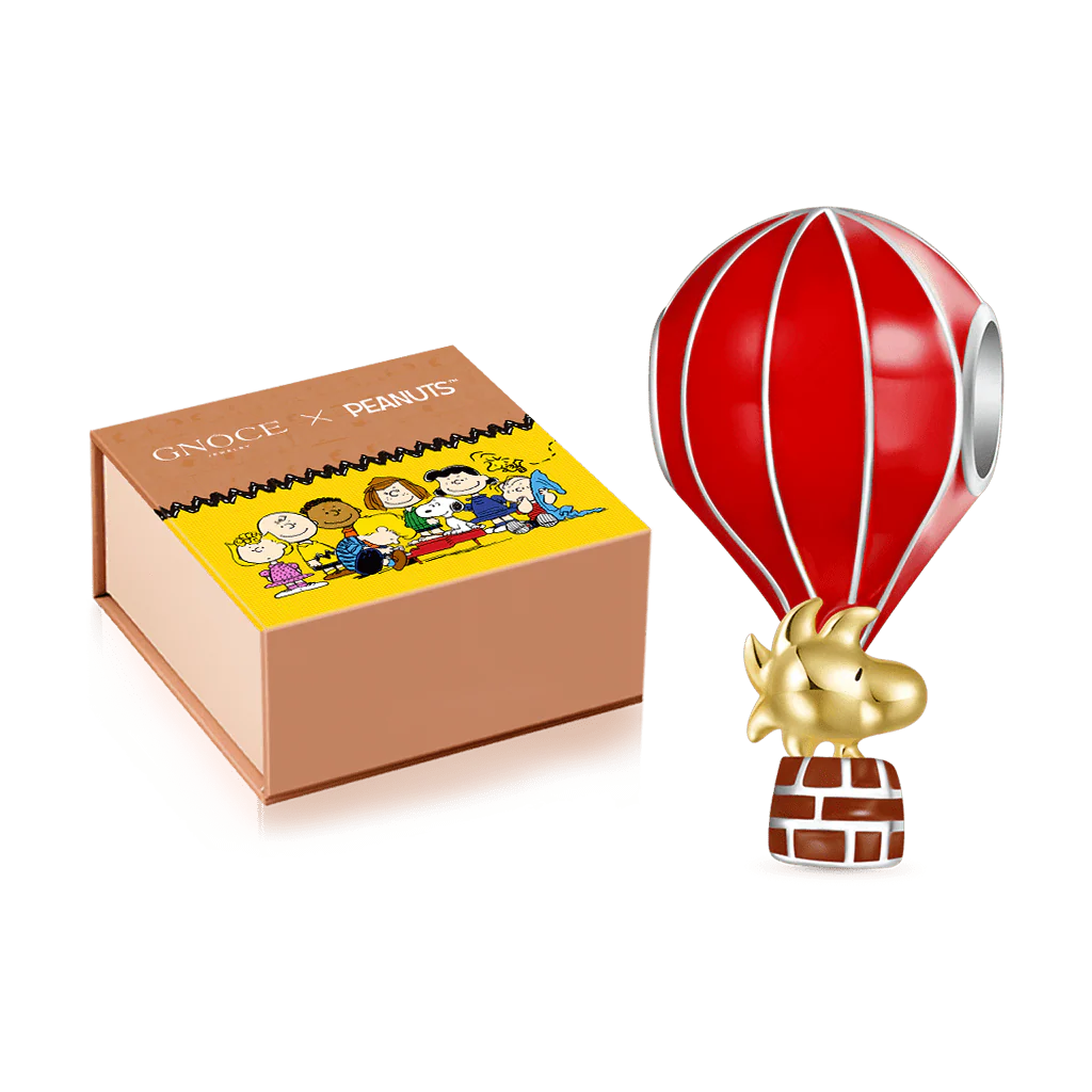 Gnoce Peanuts Woodstock Hot Air Balloon Ride Charm - Image 2