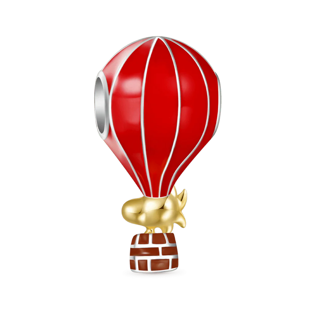 Gnoce Peanuts Woodstock Hot Air Balloon Ride Charm - Image 3