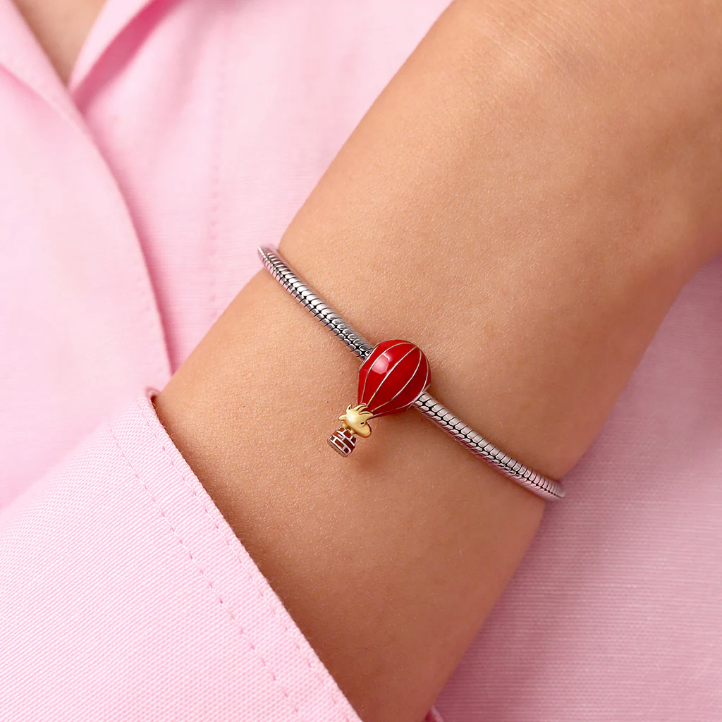 Gnoce Peanuts Woodstock Hot Air Balloon Ride Charm - Image 6