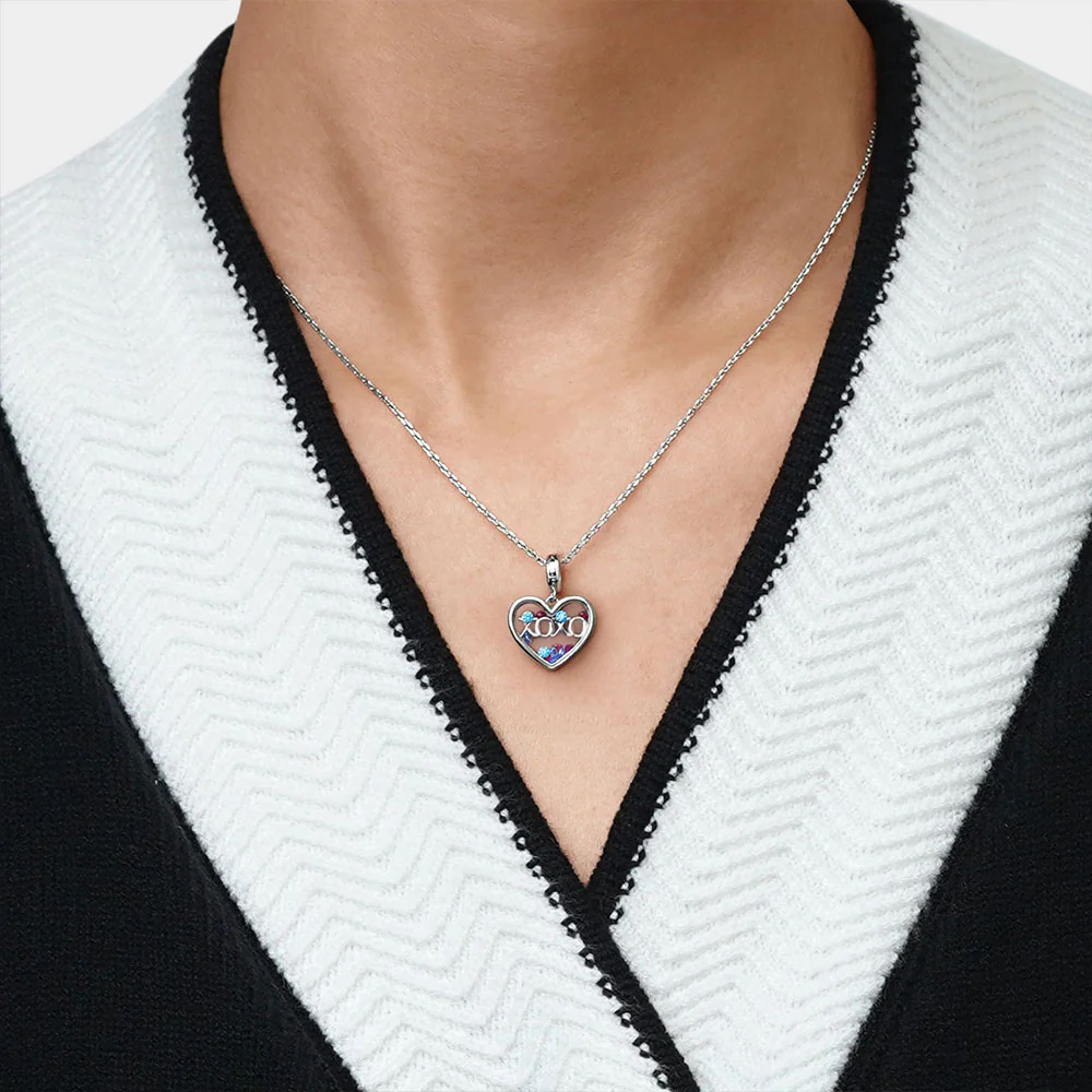 Gnoce Sweet XOXO Heart Pendant Dangle Charm - Image 7