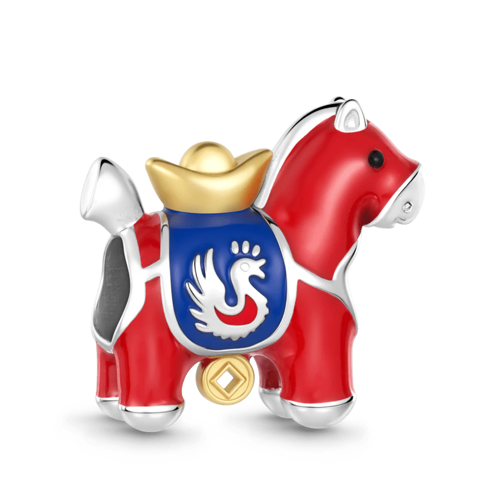 Gnoce Year of the Horse Lucky Charm Platinum-plated Silver Blend - Image 5