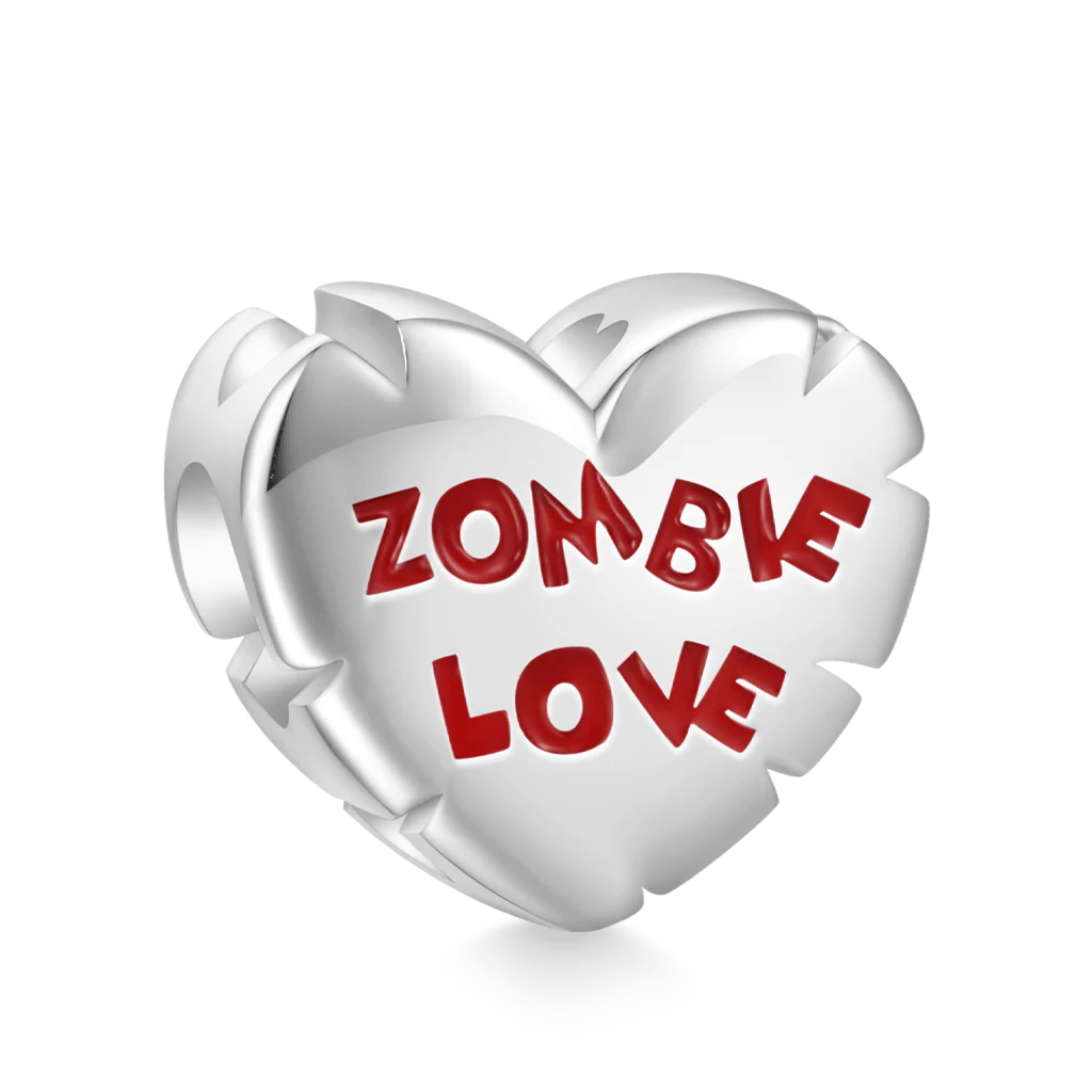 Gnoce Halloween 'ZOMBIE LOVE' Betty Boop Heart Charm - Image 2