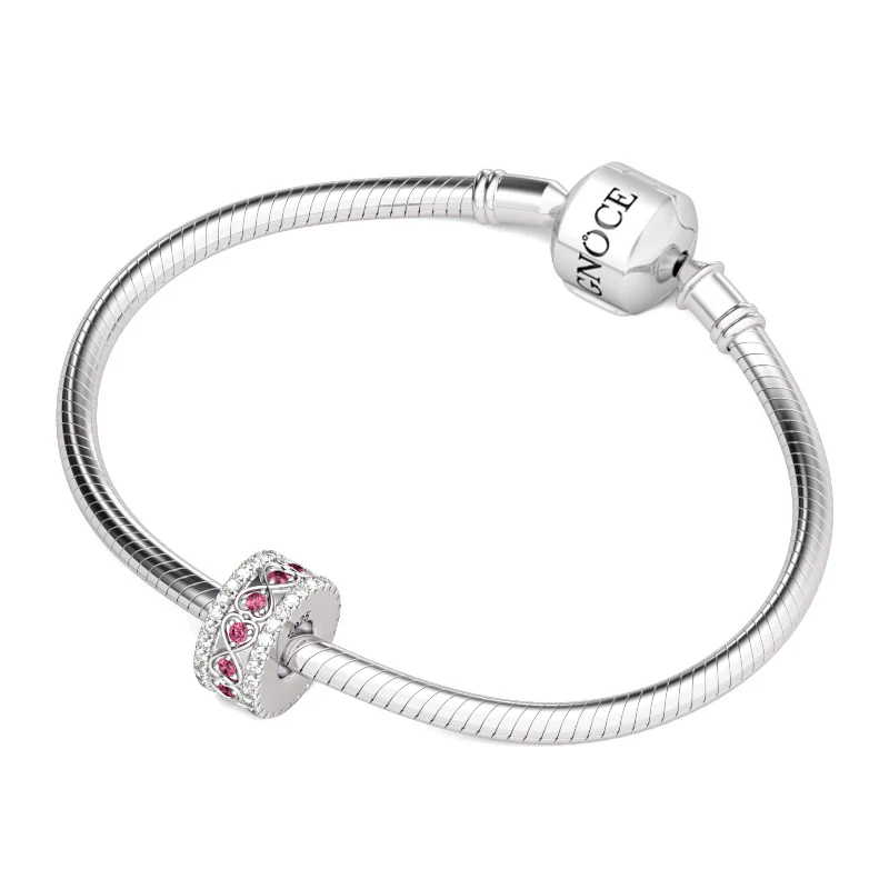 Gnoce Rose Stone Heart To Heart Stopper Platinum-plated Silver Blend - Image 3